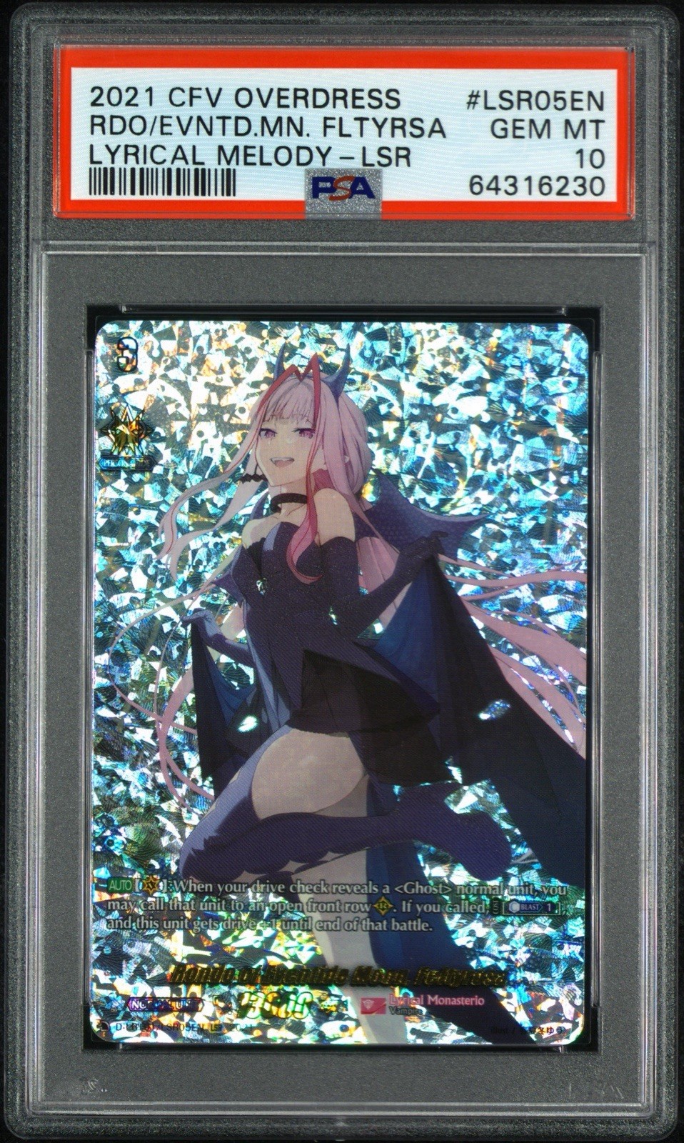 Cardfight Vanguard EN D-LBT01 Rondo Of Eventide Moon Feltyrosa LSR PSA 10