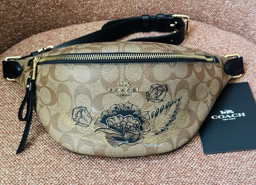 BORSA CINTURA COACH X CHELSEA CHAMPLAIN TATUAGGIO FIRMA 76663