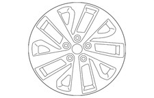 Genuine Subaru Wheel Alloy 28111an24a Genuine Subaru Wheel Alloy 28111an24a