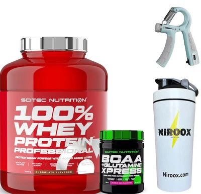Scitec Nutrition 100% Whey Protein 2350g+ BCAA Xpress 300 gr+Bonus - Bild 1 von 4