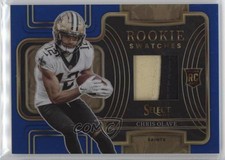 2022 Panini Select Rookie Swatches Blue Prizm 14/35 Chris Olave #RSW-7 2rz
