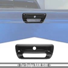 For 19-25 Dodge Ram 1500 Black Rear Door Tailgate Handle Cover Trim Decor Bezels