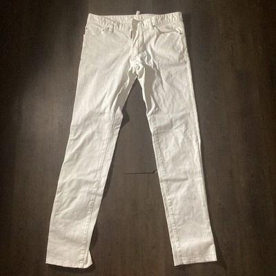 dsquared 2Mens White Jeans Size 52