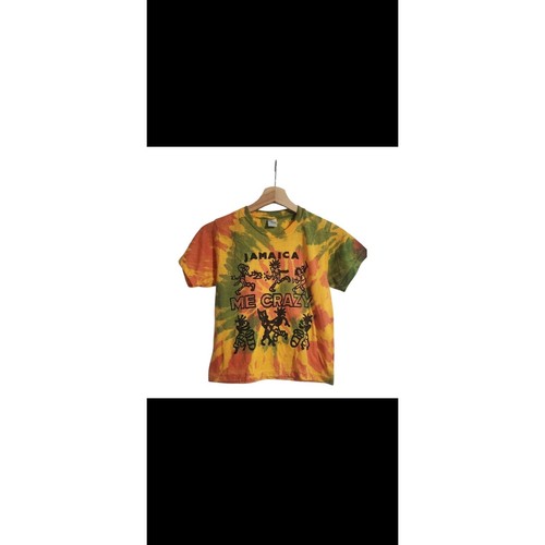 Kids Tie-Dye 'Jamaica Me Crazy' Graphic Tee - Yellow, Green, Orange