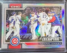 Topps 2026 Series 1 Chicago Cubs #320 Rainbow Foil Baseball Trading Card