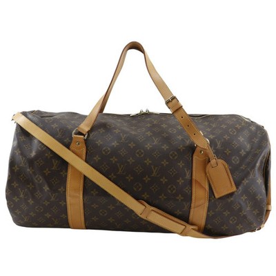 Louis Vuitton Sac Polochon M41222 Boston Bag Monogram Canvas Brown 1995 #NB1328