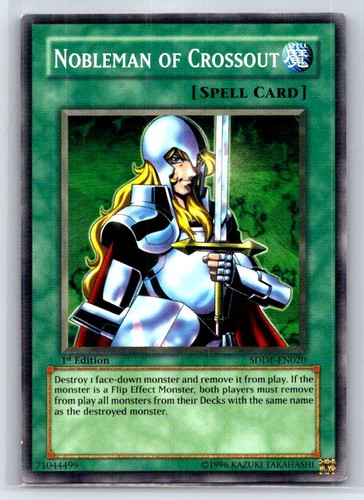 Nobleman of Crossout [1st Edition] SDDE-EN020 YuGiOh Structure Deck: The Dark Emperor card
