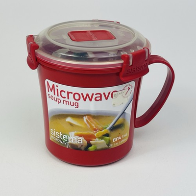 #ad Sistema Medium Soup Mug Microwave Lunch BPA Free New Zealand $14.99