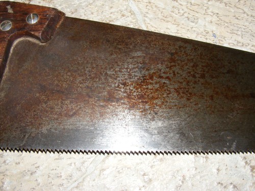 2 sierras de mano Keen Kutter & Disston herramientas de carpintero de trabajo de madera vintage - Imagen 22 de 23