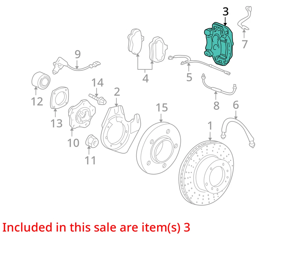 PINZA DE FRENO BREMBO DELANTERA IZQUIERDA LADO CONDUCTOR 2013-2016 PORSCHE 911 991,1 LH *25 K* Foto 3 de 4