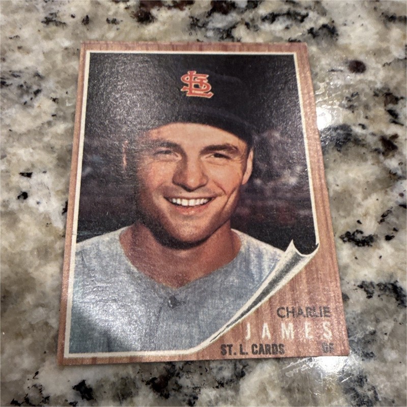Topps 1962 Charlie James #412 St. Louis Cardinals MLB Baseball Base Set Card