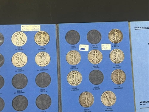 Walking Liberty Half Dollar Mix Lot 90% Silver (12 Coins) Ungraded, Circulated