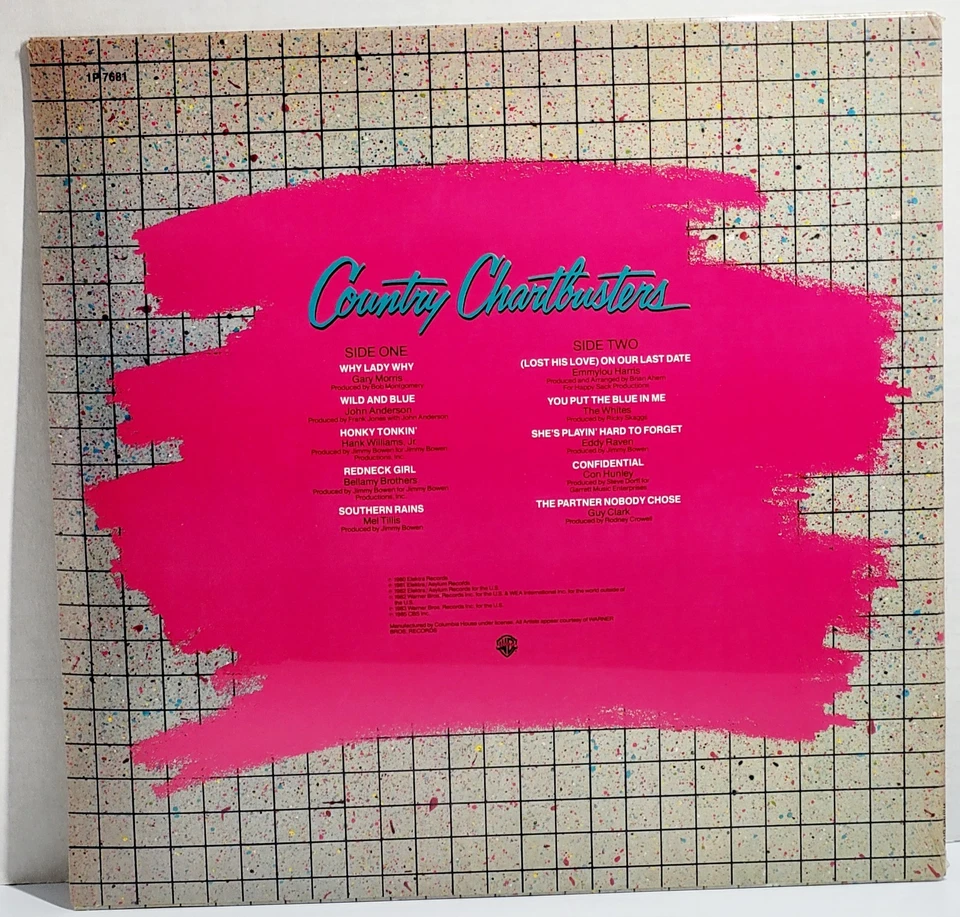 BRAND NEW SEALED Vintage 1985 Country Chartbusters! Vinyl LP Warner Bros Records - Image 2 of 4