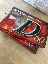 TDK D60 IEC Audio Cassette Tapes x 2 Sealed New Normal Position Type I