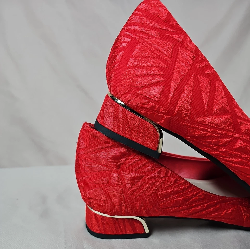 RED women kitty flats - Image 4 of 4