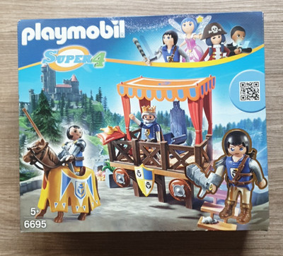 Playmobil 6695 Super 4 - Königstribüne mit Alex - Ritterturnier NEU & OVP