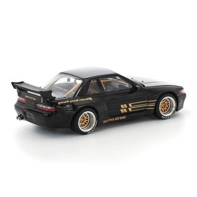 Pop Race 1:64 Nissan Silvia S13 Pandem Black Diecast Model Car
