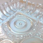 2 Vintage Anchor Hocking Bubbles Colonial Lady Circles Snack Tray 10"x6" 1 chip — photo 7