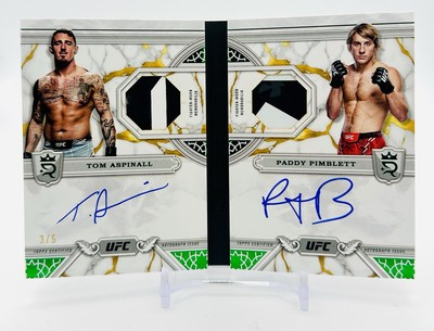 2024 Topps UFC Royalty Dual Auto Book - Paddy Pimblett Tom Aspinal