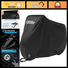 Waterproof Bike Cover for 1 or 2 Bikes 300D Outdoor Tarp, UV Dust Protection