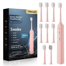 Sonic Electric Toothbrush for Adults and Kids - Up to 180 Days Runtime, 42000...