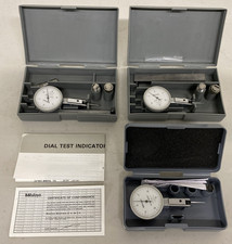 Lot 3 Mitutoyo Jeweled Dial Test Indicators 513-902 .0005" & 513-202