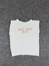 Vintage Rare 1977 Champion Notre Dame Kids Sweatshirt Tank Top 10x12