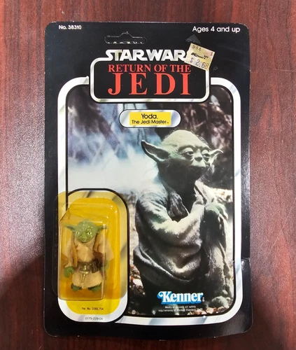 Yoda Brown Snake 77 Back 1983 STAR WARS Vintage NEW SEALED Unpunched NICE #2