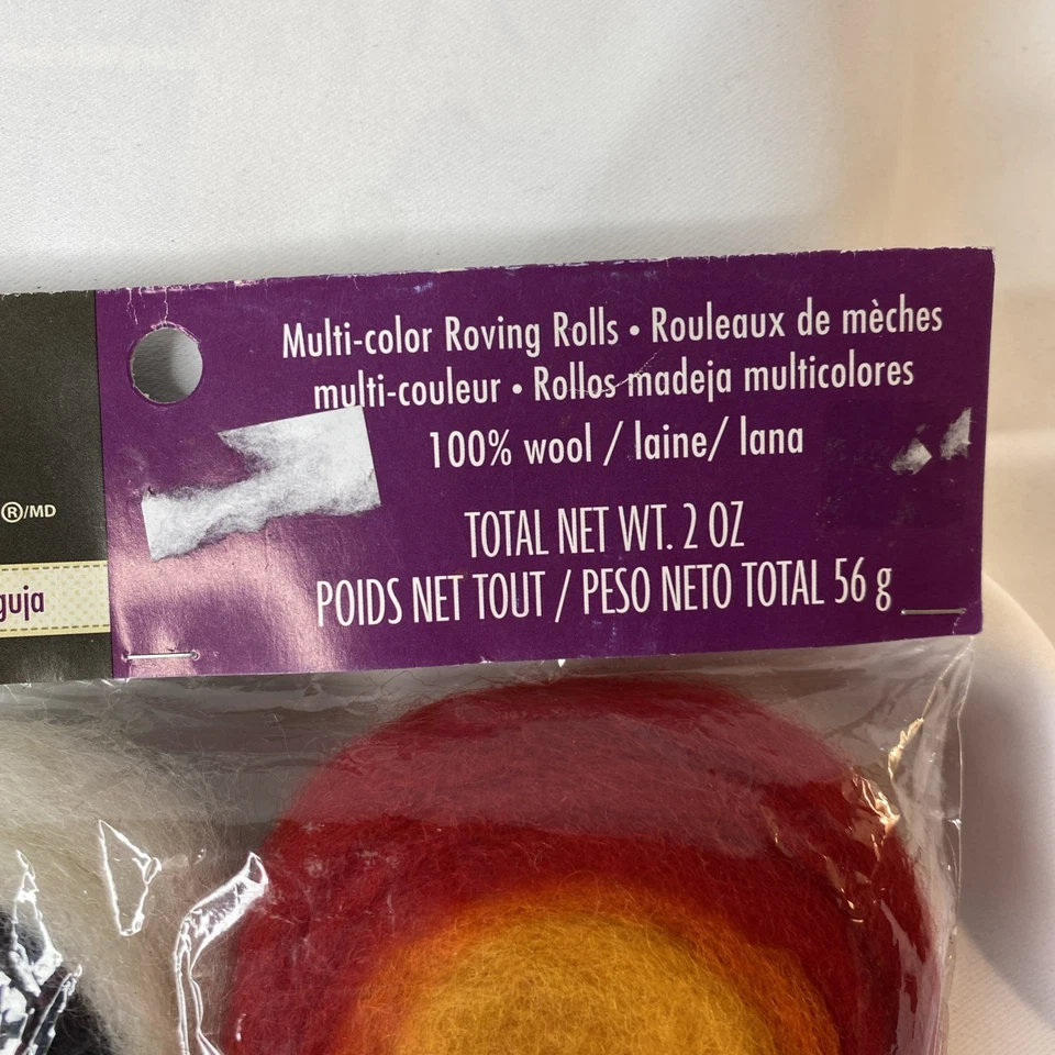 Dimensions Needle Felting Roving Rolls 100% Wool - Image 3 of 4