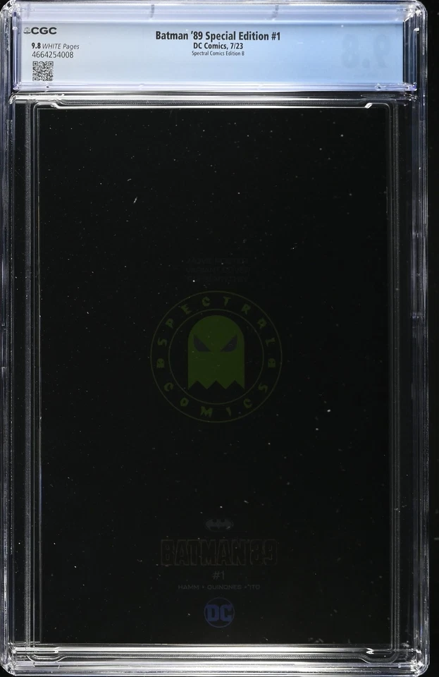 Batman 89 Edición Especial Spectral Comics B Lámina Virgen Logo Variante Cubierta Foto 2 de 2