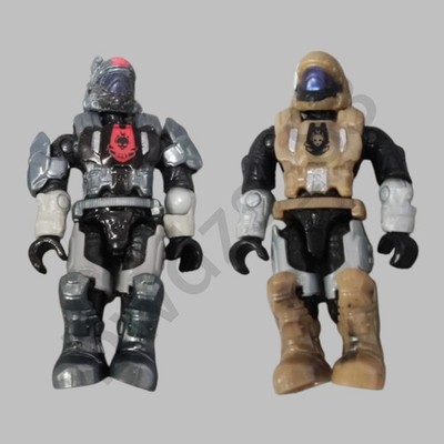 Mega Bloks Construx Halo ODST Brown Gray Spartan Figure Model in Loose 2X