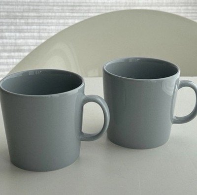 Zwei Iittala Teema Becher 400 ml größer grau sehr guter Zustand Finnland