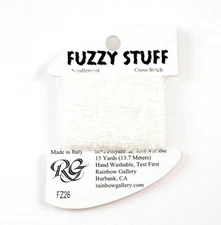 FUZZY STUFF ANTIQUE WHITE #26 Stitching Fiber 15 Yd Needlepoint Rainbow Gallery