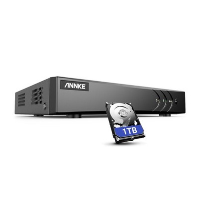 ANNKE 8 Kanäle DVR Überwachungssystem Rekorder 1TB HDD für 2MP 5MP CCTV Kamera