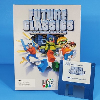 Future Classics Collection Live Studios Amiga Floppy Disk 5 Game Computer Rare 