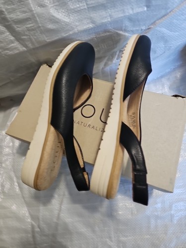 NATURALIZER SOUL IDEA D'ORSAY FLATS Slingback Black Women's SIZE 8M NIB - Picture 7 of 9