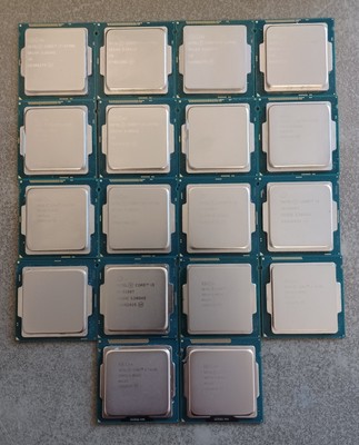 Mixed Lot Of (18) Desktop Pc Core i7/i5/i3 CPU's (Used)
