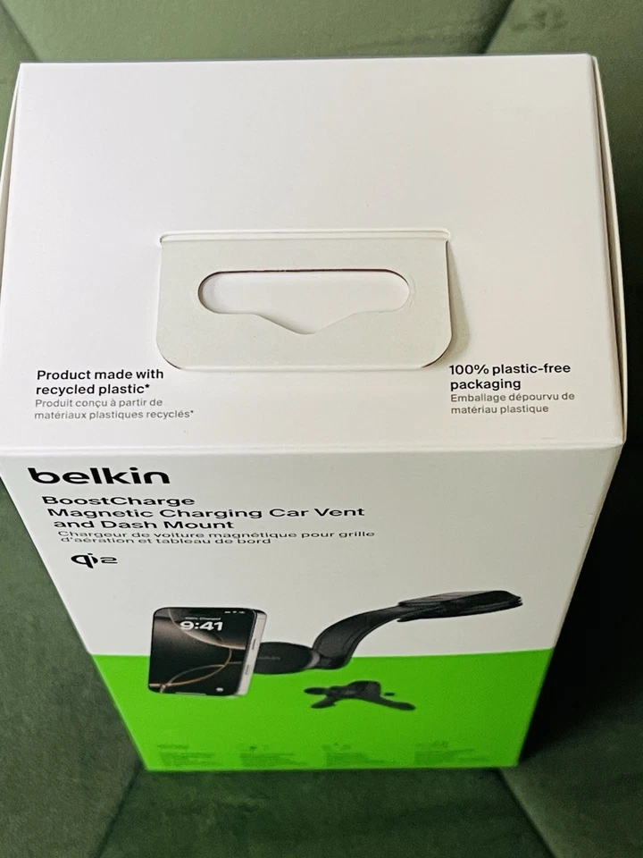 Belkin Wireless Car Charger Magnetic Car Vent+Dash Mount USB-C Cable MagSafe Qi2 - Image 2 of 4