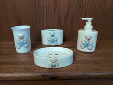 Ceramic Bathroom Accessories 4 Piece Set Embo...