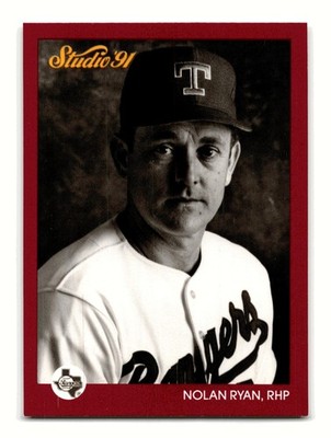 Nolan Ryan 1991 Studio #128 HOF Texas Rangers NM-MINT