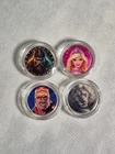 🔥 Lot of 4 Colorized 1 Gram Silver Rounds 💖⚔️🦁💪 Barbie Vikings Hulk Hog