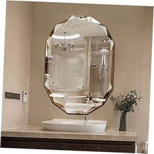 Single Beveled Edge Frameless Wall Mount Bathroom Vanity Mirror, 20  X 28  