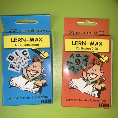 2* Lern - Max Lernspaß für den Schulanfang Zählkarten 0 - 9 + ABC Lernkarten KIN