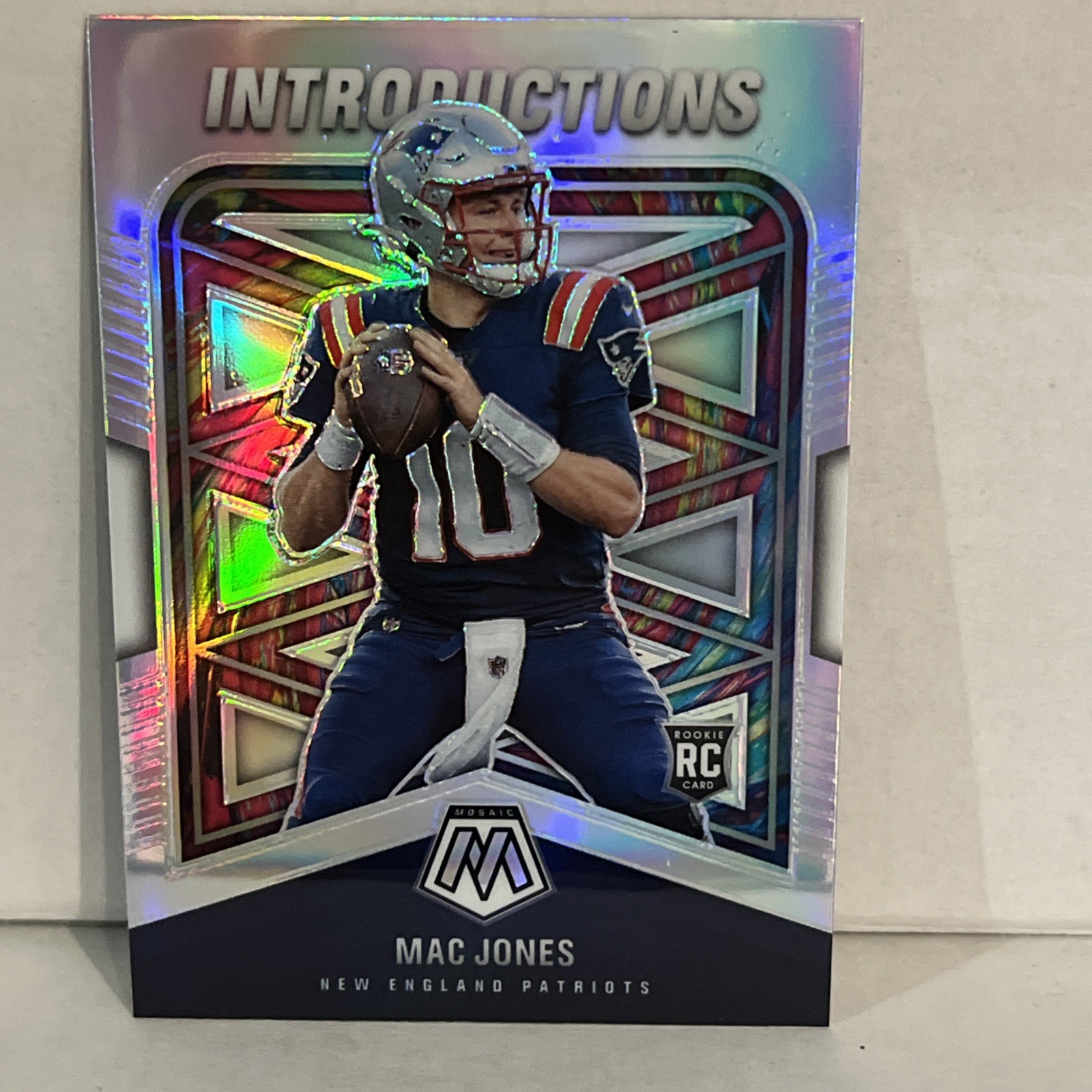 Mac Jones 2021 Panini Mosaic - Introductions Silver Prizm #I-5 Patriots Rookie