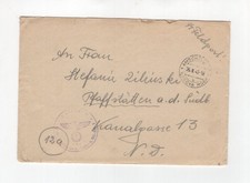1944 3rd Reich Waffen SS FP letter from Panzerj�ger L. + E. Dept. 3. MK Amschelberg