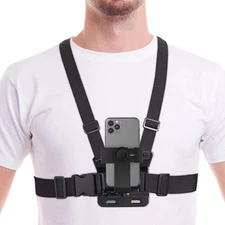 Mobile Phone Chest Mount Harness Strap Cell Holder for Video... 