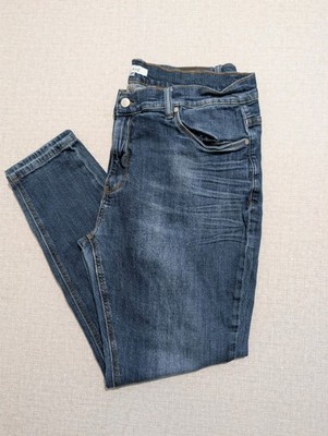 Arne Mens Jeans W38 L28 Blue Skinny Slim Fit Zip Fly Casual