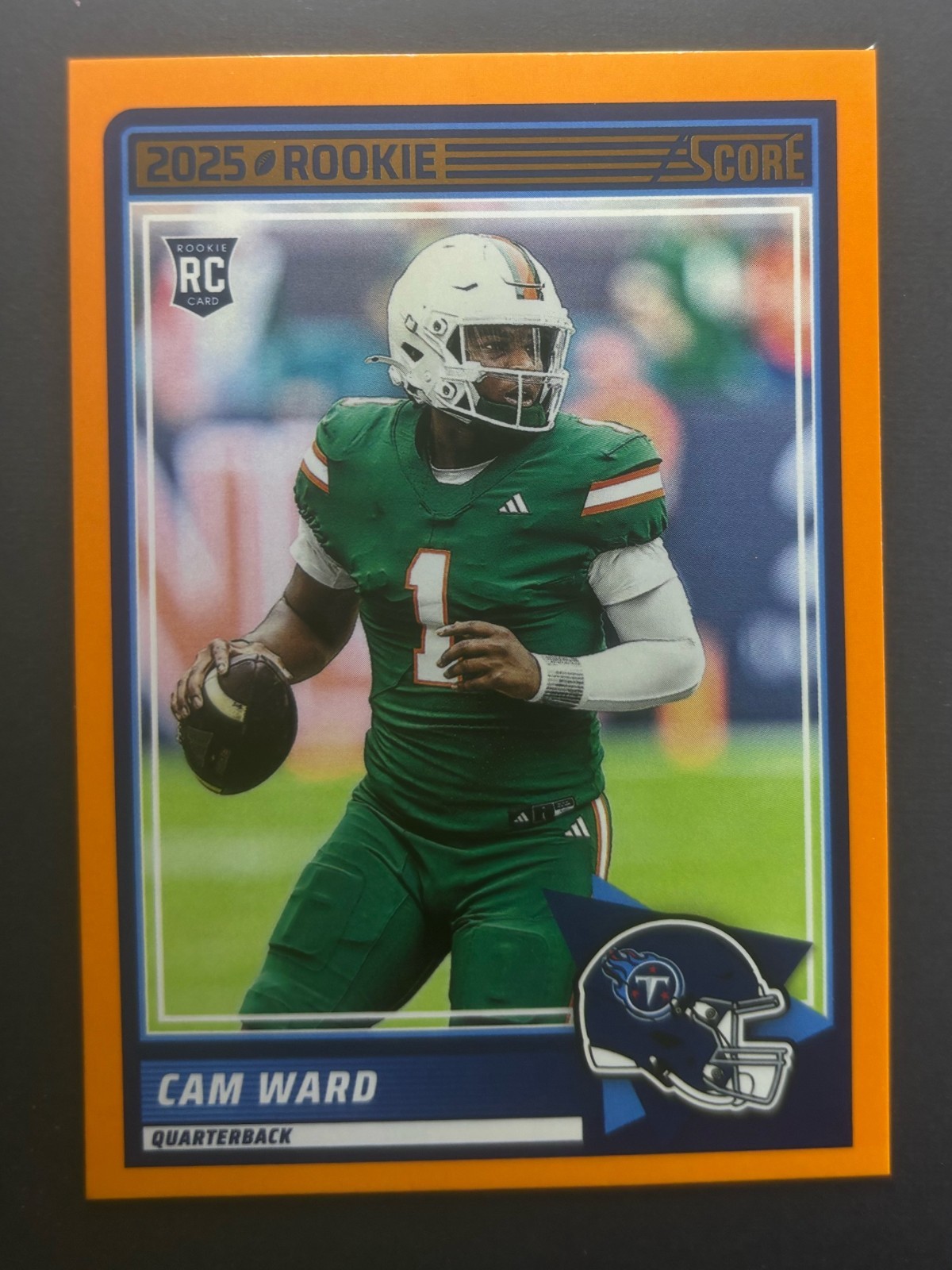 Cam Ward 2025 Score #13 RC Orange Border Mint Tennessee Titans NFL 