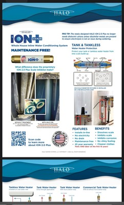 #ad #ad Halo Ion 6 In line Water Conditioner 6 GPM 1 3 4”D x 9”L 3 4” FIP Water Heaters $525.00