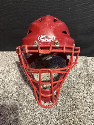 Masque De Protection Gorge Adams – Catcher Baseball/Softball Rouge, Taille 7, Neuf !